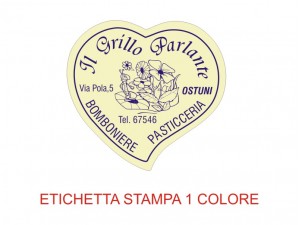Etichette adesive per pasticcerie, bar, panetterie e gelaterie (mm 36x34)  (cod.22/I )